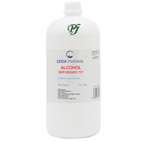Alcohol Reforzado 70º 500Ml - Edda Pharma