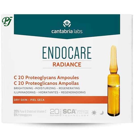 [1300803] Endocare Radiance C20 Proteoglicanos Piel Seca 30 Ampollas X2Ml - Cantabria Labs