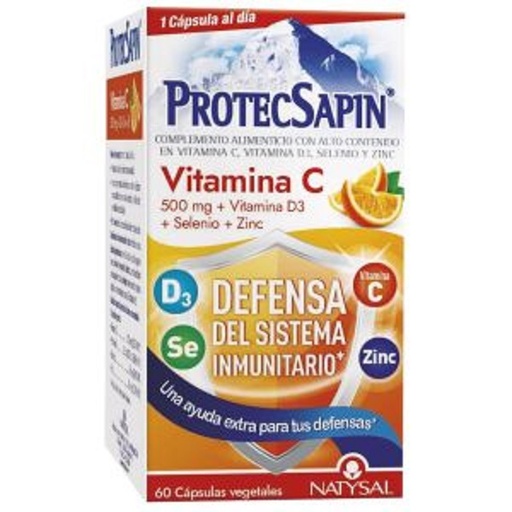 [0505044] Protecsapin Vitamina C 60 Cápsulas - Natysal