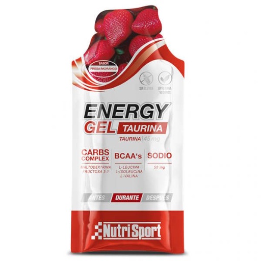 [170348] Gel Carbo Complex Energy Con Taurina Sabor Fresa 35Gr - Nutrisport