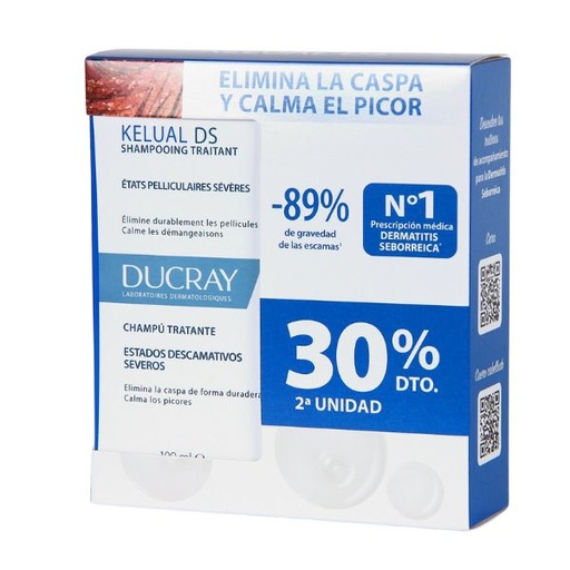 [1301481] Pack Duo Champú Kelual Ds 30% 2 Unidad - Ducray