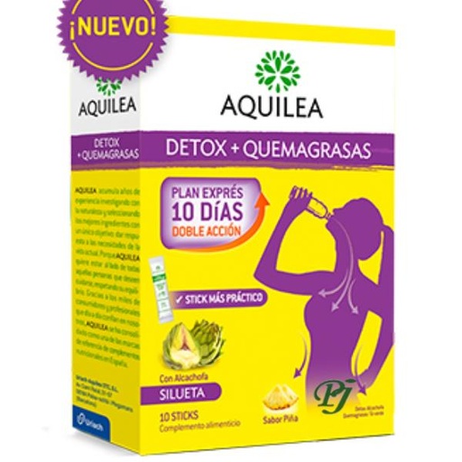 [139703] Detox + Quemagrasas 10 Sticks - Aquilea