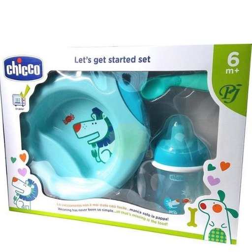 [139720] Set De Comida Azul 6M+ 0% Bpa - Chicco