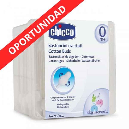 [139732] Bastoncillo Seguridad 0M+ 64Uds - Chicco