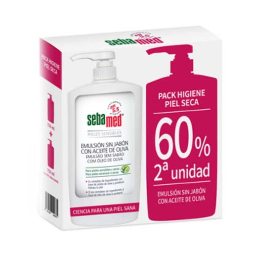 [139921] Emulsion Sin Jabon Con Aceite De Oliva 60% 2ª Unidad - Sebamed