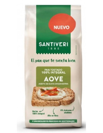 [205784] Pan Tostado 100% Integral Aove 200 Gr. Santiveri