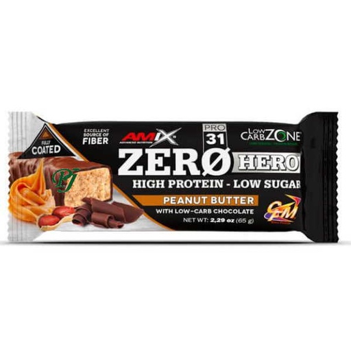 [175388] Zero Hero High Protein Crema Cacahuete 65Gr - Amix