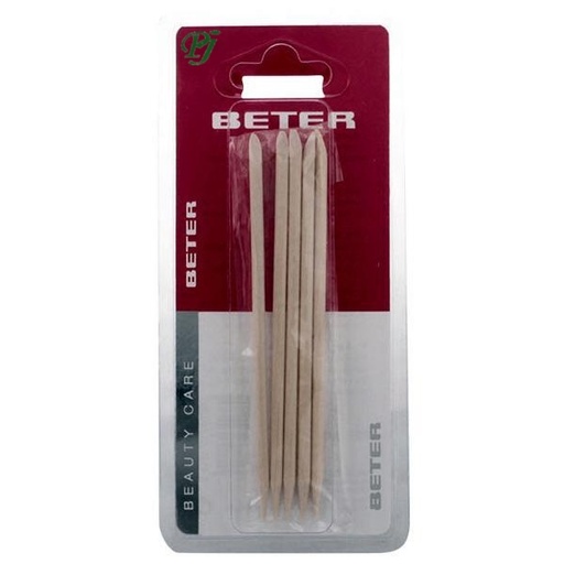 [184003] Empujapieles Palito Naranjo 5Uds  - Beter