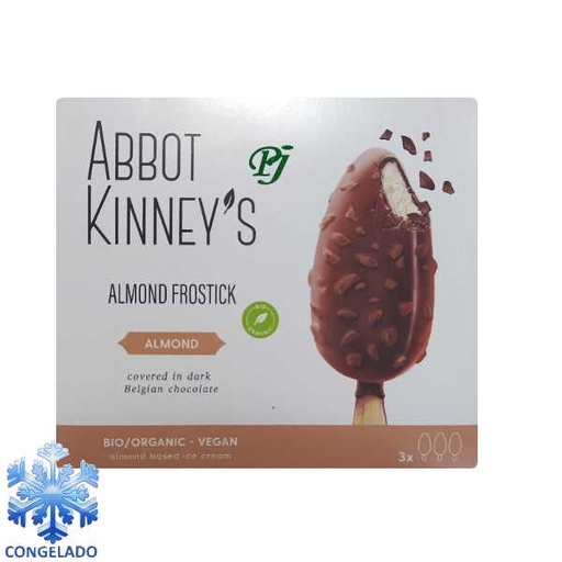 [202874] Helado De Almendras Cubierto De Chocolate 3X80Ml - Abbot Kinneys