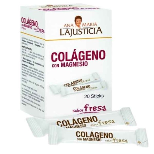 [057676] Colageno Magnesio 20 Sobres Fresa - Ana Maria Lajusticia