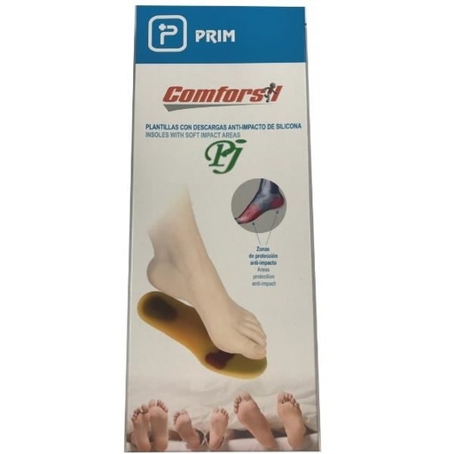 [131274] Plantillas Anti-Impacto Silicona Talla S 35-37 Comforsil - Prim