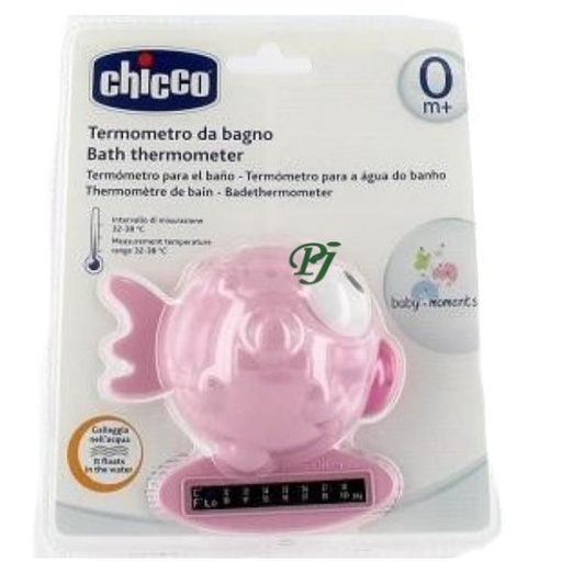 [131675] Termometro Baño Pez Rosa 0M+ - Chicco