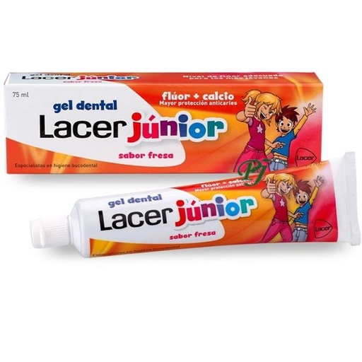 [131695] Gel Dental Junior Fresa 75Ml - Lacer