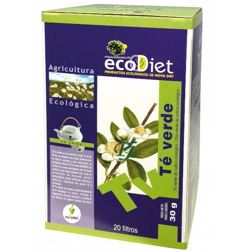 [010024] Herbodiet Te Verde Infusion 20 Filtros - Novadiet