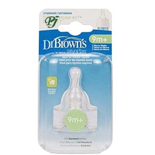 [135391] Tetina Estandar Para Cereales 2Uds 9M+ - Dr. Browns