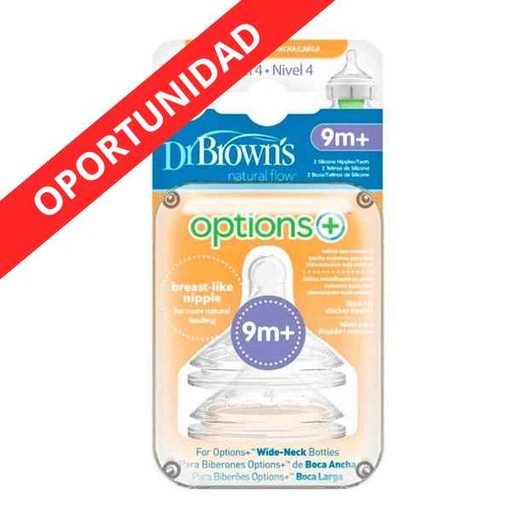 [135394] Drbrowns Tetina Boca Ancha Niv. 4 Comil. 9