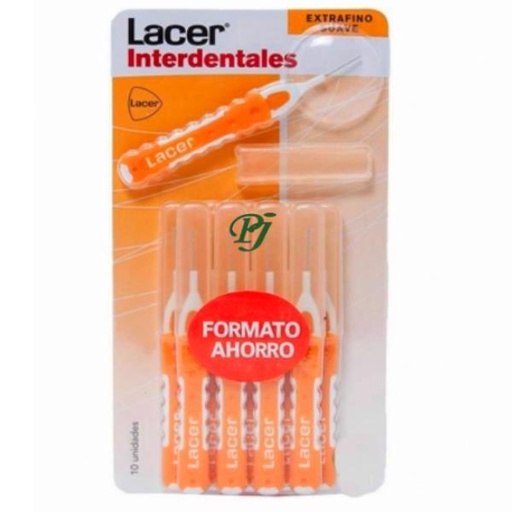 [135820] Interdental Formato Ahorro Recto Extrafino Suave 10Uds  - Lacer