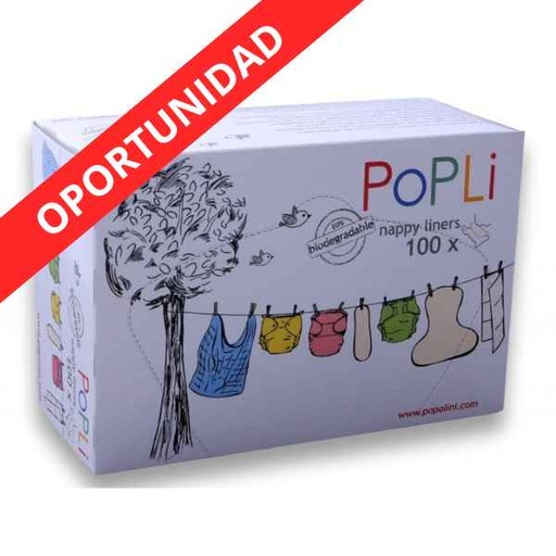 [135967] Forros Desechables Pañal 100 Unidades Popolino - Crianza Natural