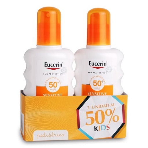[136823] Spray Solar Fps 50+ Niños 2X200Ml 50% En La 2ªunidad - Eucerin