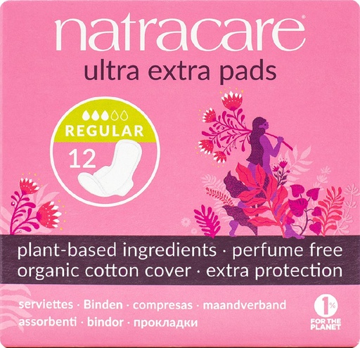 [137080] Compresas Ultra Extra Normal Alas 12Uds - Natracare