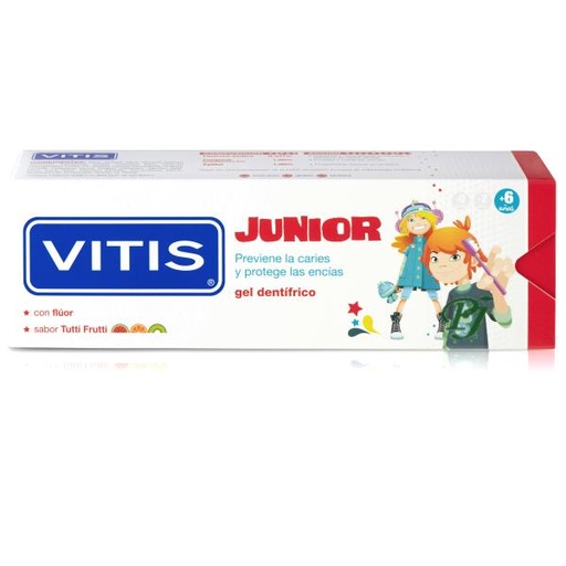 [13726] Junior Gel Dentífrico Tutti Fruti 75Ml 6+ - Vitis