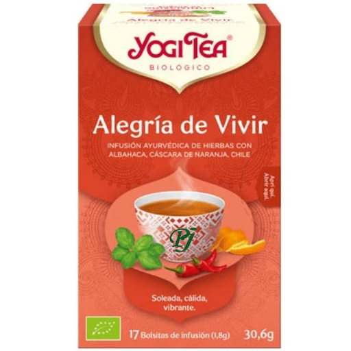 [011168] Alegria De Vivir 17 Filtros - Yogi Tea