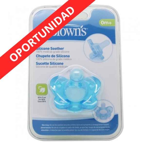 [137650] Drbrowns Chupete Silicona 1Ud. Azul