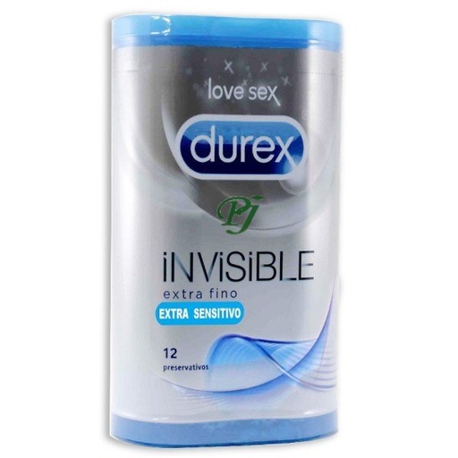 [137729] Preservativos Invisible Extra Finos Extra Sensitivo 12 Unidades - Durex