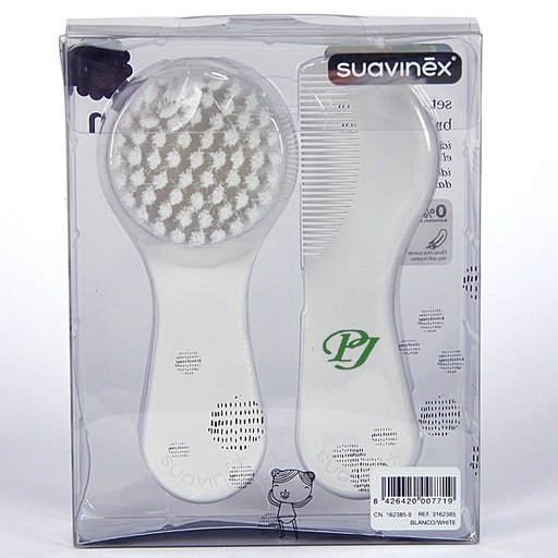 [137880] Suavinex Set Cepillo Y Peine Blanco