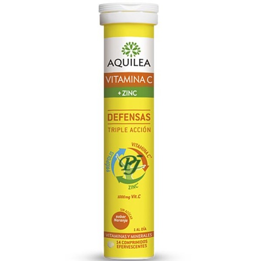 [137997] Vitamina C + Zinc 14 Comprimidos Efervescentes - Aquilea