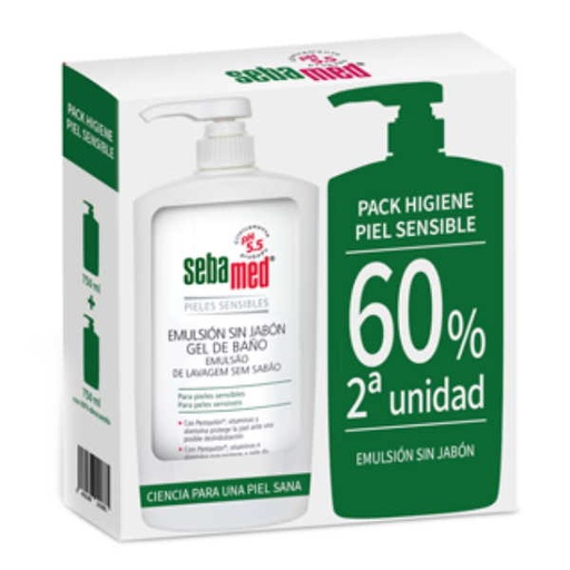 [138129] Emulsion Sin Jabon Para Piel Sensible 2ª Unidad 60% - Sebamed