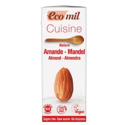[06962] Ecomil Nata De Almendra Sin Azucar 200Ml - Nutriops