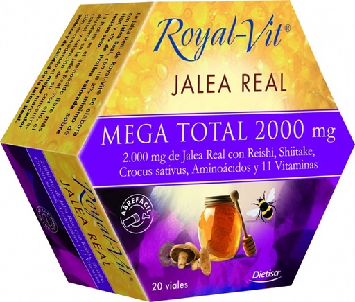 [07343] Royal Vit Mega Total 20 Ampollas 2000Mg - Dielisa