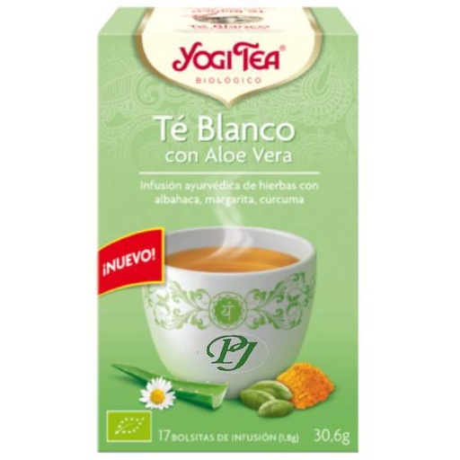 [011706] Te Blanco Con Aloe Vera 17 Filtros - Yogi Tea