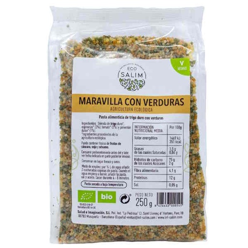 [040256] Eco-Salim Maravilla Verduras Eco 250Gr. (20)