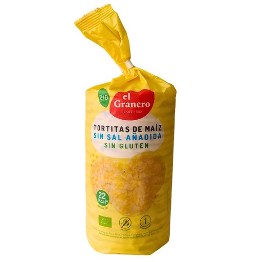 [041275] Tortitas De Maiz Sin Sal Y Sin Gluten 130 Gr. El G
