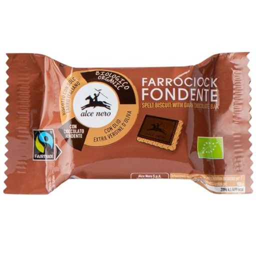 [205770] Galletas Espelta Cubiertas Choco Negro 28 Gr. Alce