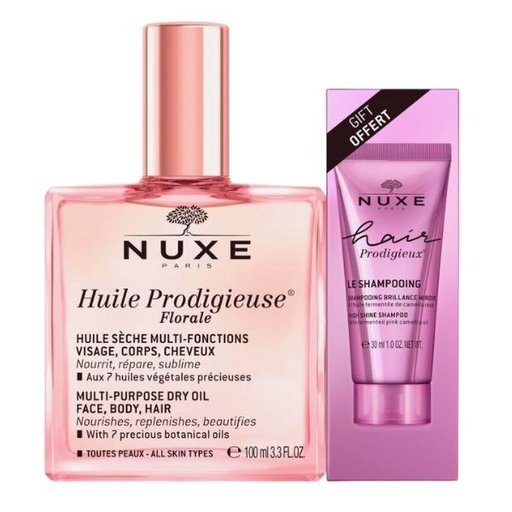 [1301456] Nuxe Huile Prod Florale 100 Ml+Champu Brillo- Nuxe