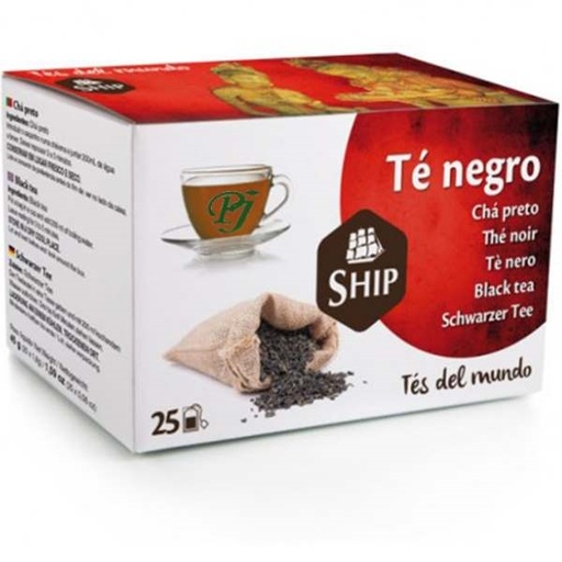[01434] Te Negro 25 Filtros - Ship