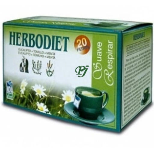 [01556] Herbodiet Suave Respirar 20 Filtros - Novadiet