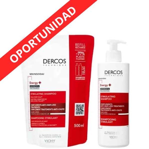 [500013] Champú Energy 400 Ml+ Recarga - Vichy