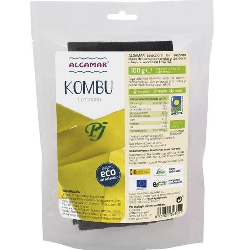 [02121] Alga Kombu Hoja 100Gr - Algamar