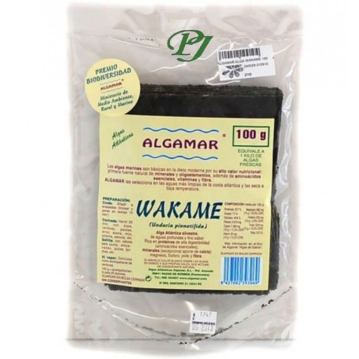 [02122] Alga Wakame Hoja 100Gr - Algamar