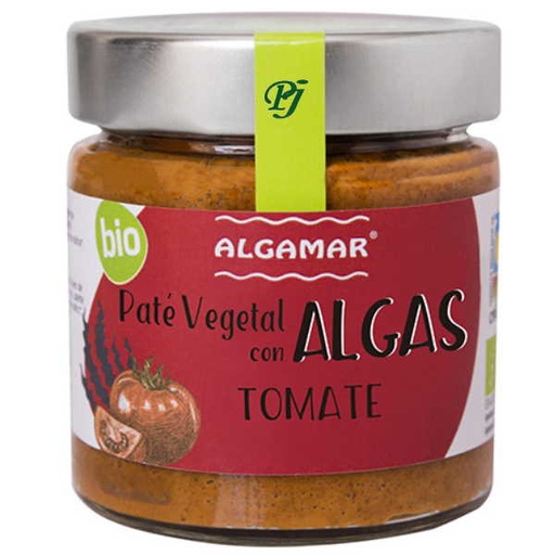 [030426] Pate Vegetal Algas Tomate Bio 180Gr - Algamar