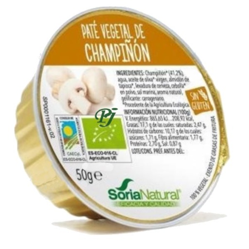 [037012] Pate Vegetal De Champiñon 50Gr X2Uds - Soria Natural