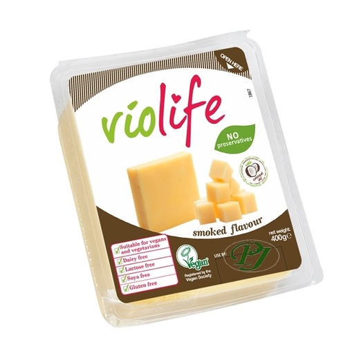 [03981] Queso Ahumado Bloque 400Gr - Violife
