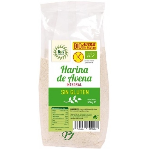 [040805] Harina De Avena Sin Gluten Bio 500Gr - Solnatural