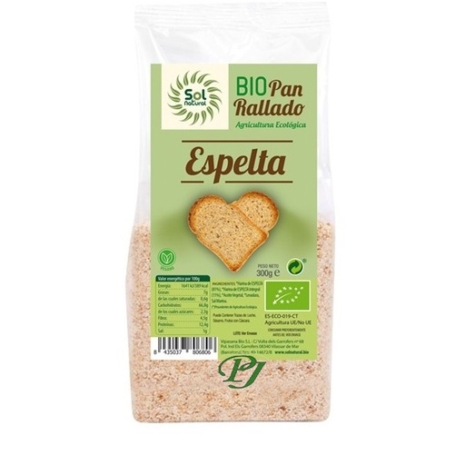 [040842] Pan Rallado De Espelta 300Gr - Solnatural