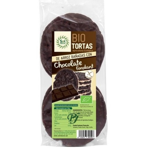 [040998] Tortas Arroz Choco Fondant 6Uds - Solnatural