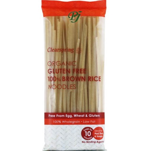 [041027] Fideos De Arroz Integral 200Gr - Clearspring